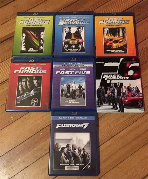 Fast And Furious Blu Ray Collection 1 7 Blu Ray Collection Blu Ray