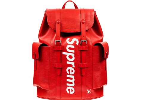 Remember how, just in april, lv partnered with jeff koons to create masters—a somewhat controversial hype: Louis Vuitton x Supreme Christopher Backpack Epi PM Red