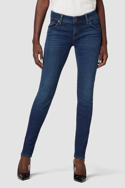 Collin Mid Rise Skinny Jean Premium Italian Fabric Hudson Jeans
