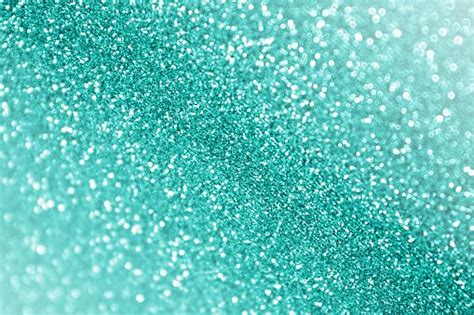 Teal Turquoise Or Aqua Green Glitter Sparkle Background Birthday