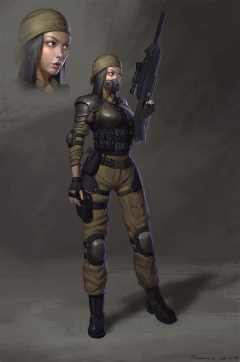 Artstation Soldier Girl Naranbaatar Ganbold Shadowrun