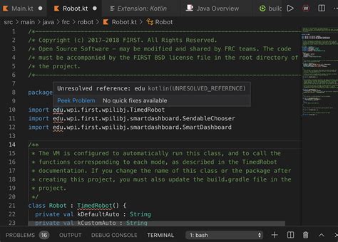 Errors Importing Wpilib Packages Using Kotlin In Vscode Programming