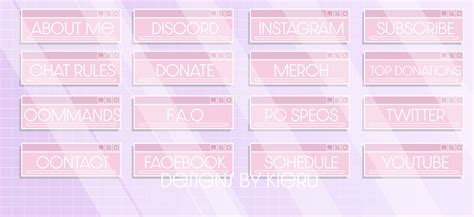 Stream Pack Pink Windows Overlay And Panels Twitch Etsy