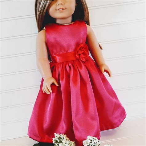 Blue Eyelet Doll Dress American Girl Doll Dress 18″ Doll Dress