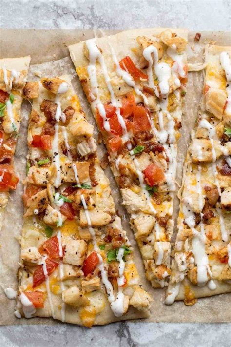 Make it on a griddle or bake it in the oven. The best chicken flatbread recipe made with a homemade dough, chicken. bacon, avo… in 2020 ...