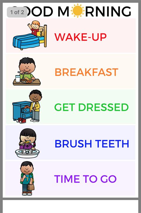 Daily Schedule For Kids Grosssit