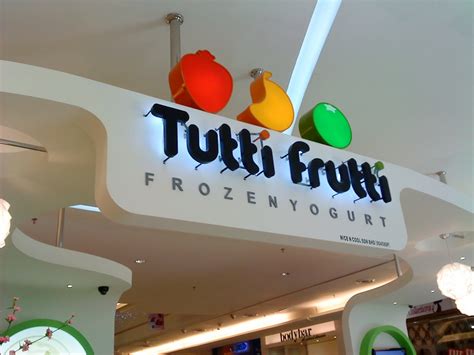 Unusual Tutti Frutti Frozen Yogurt