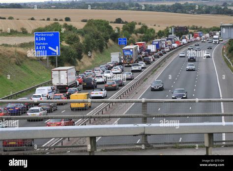 Swindon Uk 9th Sep 2016 Traffic Congestion At M4 Junction 15 Which