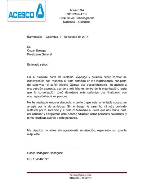 18 Modelo De Nota De Reclamo Por Mal Servicio Cartadesolicitud2021