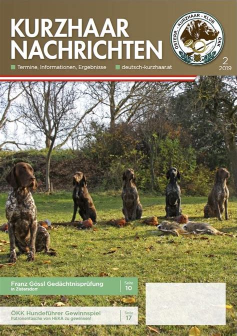 Bayaran memperbaharui lesen memandu ini boleh berubah dari masa ke semasa. Kurzhaar Nachrichten online lesen - Ausgabe 02/2019 ...