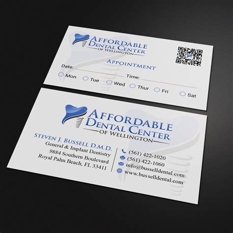 Elegant Playful Dental Clinic Business Card Design For A Company By