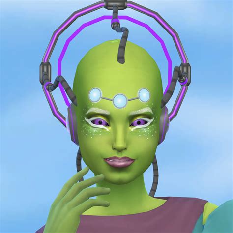 Zaneida And The Sims 4 — Cyber Headearshalo Base Game Compatible Hair 2