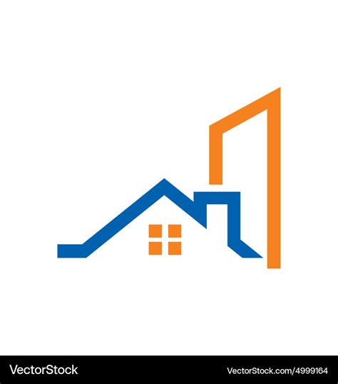 Home Construction Building Logo Royalty Free Vector Image