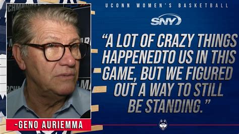 Geno Auriemma On Advancing To The Sweet 16 For The 28th Straight Time