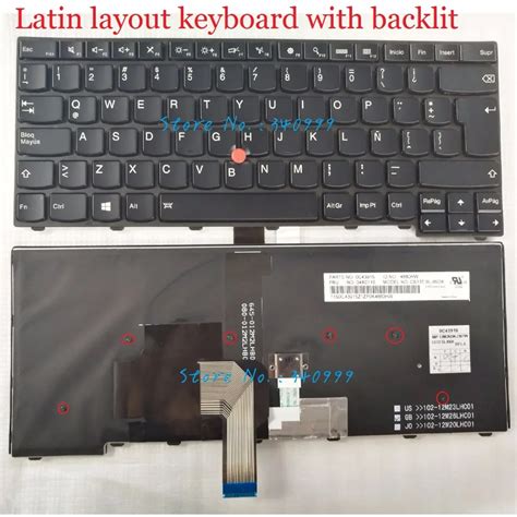 New Latin Keyboard For Lenovo Thinkpad T440 T440p T440s T431s E431 E440