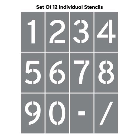 Number And Letter Stencils