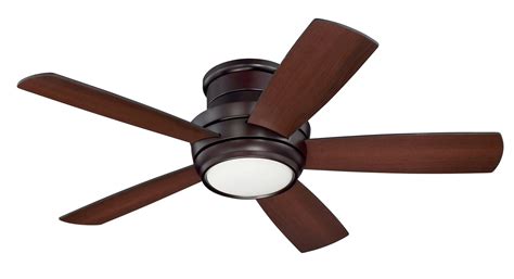 Opt for a hugger ceiling fan with lights to illuminate a room, deck, or patio, or select a low profile fan without lights to perfectly integrate with your existing lighting plan. Craftmade TMPH44OB5 Tempo Hugger 44" Modern / Contemporary ...