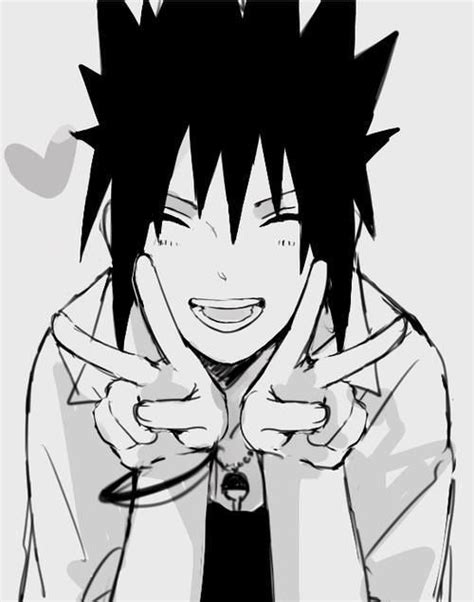 Happy Sasuke We Heart It Sasuke Naruto Anime Personajes De Naruto