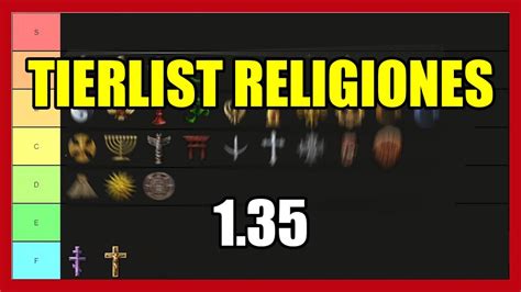 Tierlist Religiones En La 135 Europa Universalis 4 Eu4 Youtube