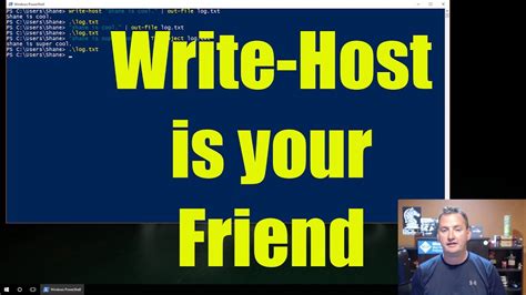 How To Use Write Host For Powershell Youtube