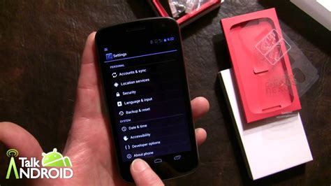 Verizon Galaxy Nexus Unboxing And Initial Hands On Review Youtube
