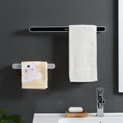 Self Adhesive Towel Holder Rack Wall Mounted Towel Hanger Etsy