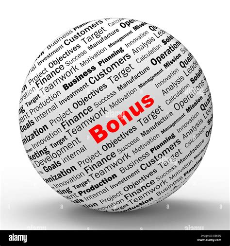 Bonus Sphere Definition Showing Financial Reward Bundle Or Benefit