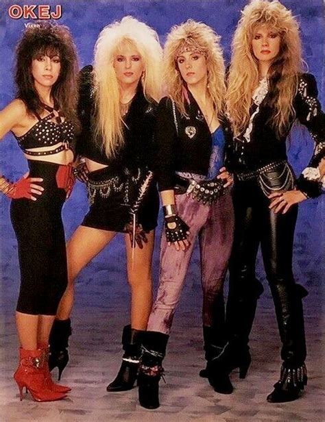 80s rock fashion girls