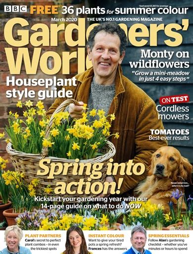 Bbc Gardeners World Magazine March 2020 Back Issue
