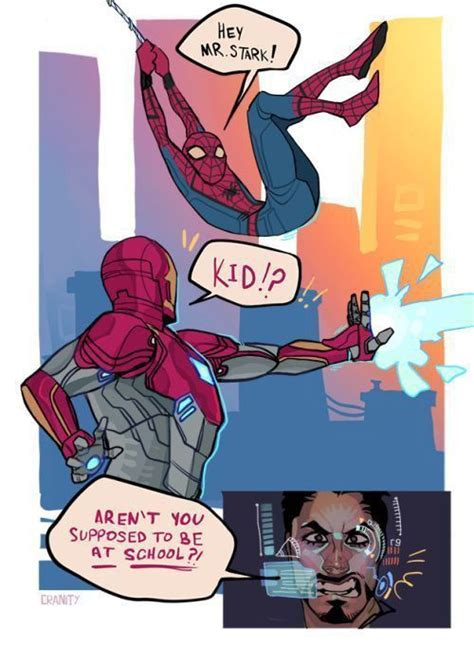 Marvel Ships And Memes Spider Son And Irondad Marvel Comics Covers Marvel Funny Character