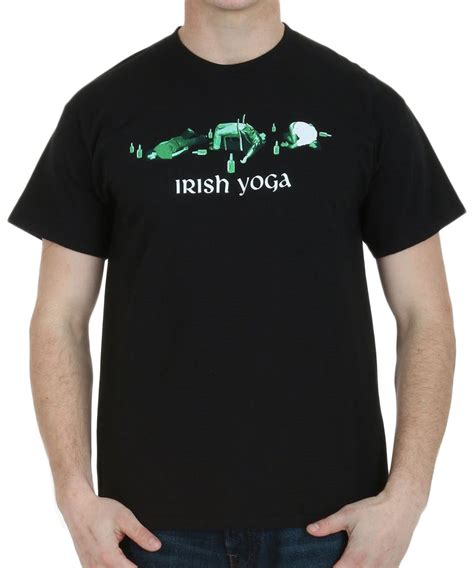 Irish Yoga Black T Shirt