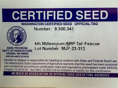 4th Millennium Srp Turf Type Tall Fescue Twin City Seed Company