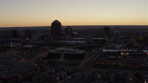 57k Stock Footage Aerial Video Of A Wide Orbit Of Albuquerque Plaza