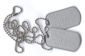 In 1959, procedure was changed to keep both dog tags with the service. What Information Can You Put on Military Style Dog Tags ...