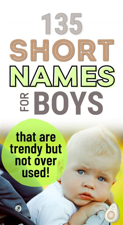 135 Short Boy Names For Modern Babies In 2021 Short Baby Boy Names