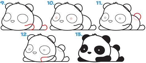 Como Desenhar Um Urso Panda Fofinho Passo A Passo