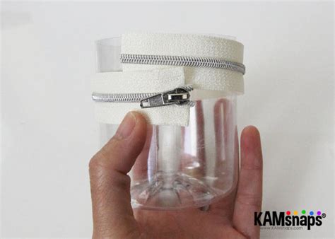 Diy Upcycled Plastic Bottle Zipper Case Easy No Sew Tutorial Kamsnaps