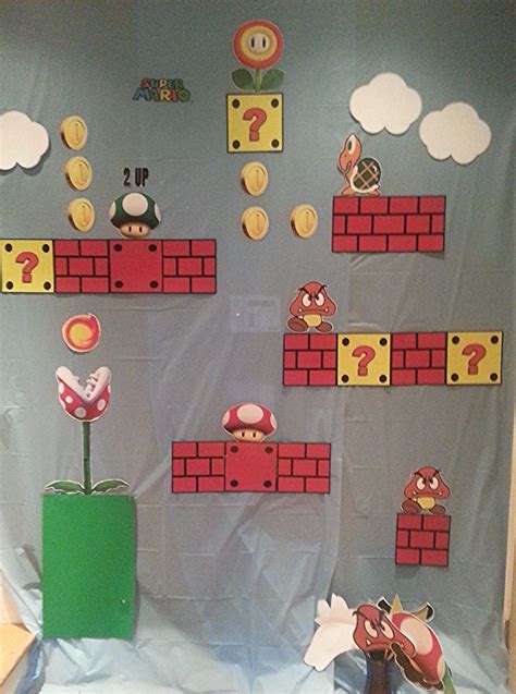 Home Made Super Mario Brothers Photo Booth And Props Super Mario