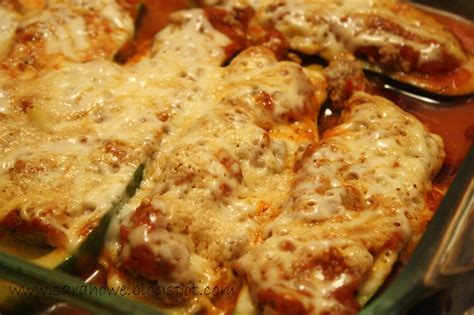 What goes with stuffed zucchini? Sara's Home Life: Sausage Stuffed Zucchini Boats