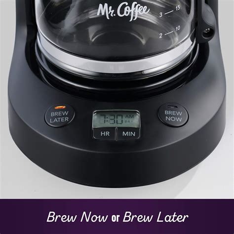 Mr Coffee 5 Cup Programmable 25 Oz Mini Brew Now Or Later With