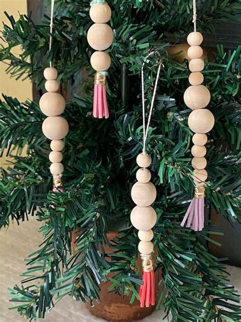 How To Make Fun Wooden Bead Christmas Ornaments