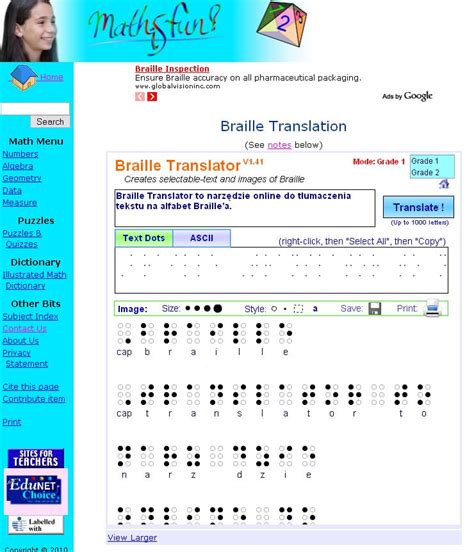 Braille Translator Online