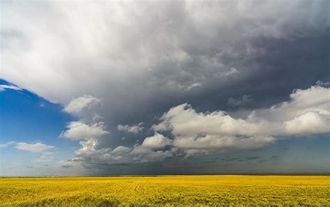 Storm Clouds Over Kansas Field Photograph By William Royer Fine Art