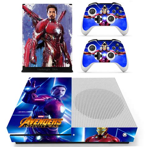 Xbox One S Slim Console Skin Iron Man Avengers Infinity War Vinyl Decal