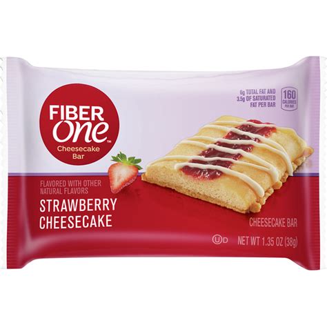 fiber one cheesecake bar strawberry cheesecake 1 35 oz instacart