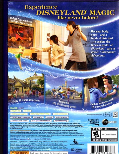 Xbox 360 Kinect Disneyland Adventures Video Games