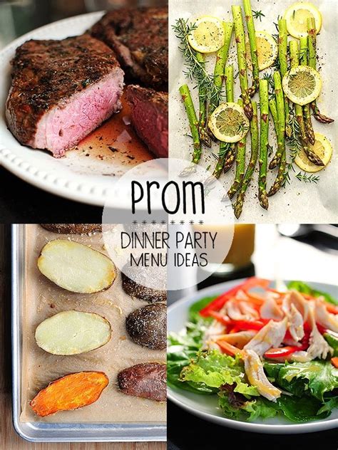 Mix things up at your next dinner party: Prom Dinner Party Menu Ideas | Dinner party menu, Birthday ...