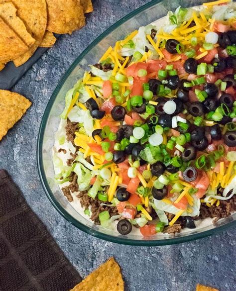 Taco Dip With Meat Fox Valley Foodie
