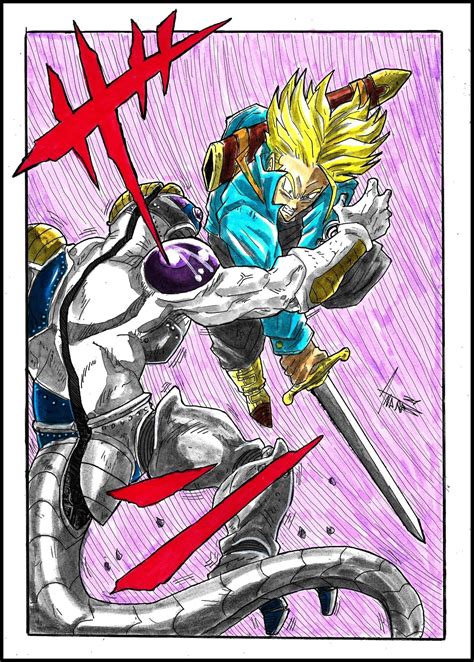 artstation trunks vs frieza