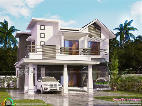 240 Sq M 4 Bhk Mixed Roof Modern Home Kerala Home Design And Floor